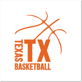 Texas Basketball 01 Posters and Art